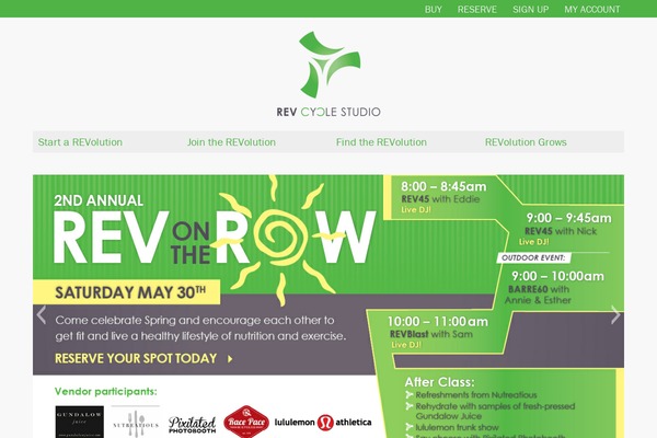 Rev theme site design template sample