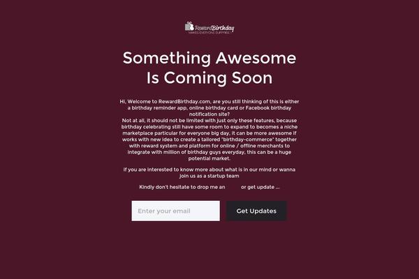 Site using Coming Soon Pages - SunshineLaunch plugin