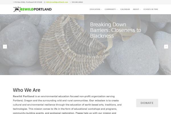 rewildportland.com site used Organic-nonprofit