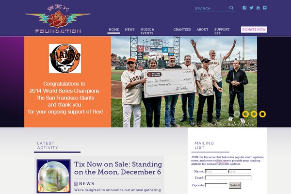 rexfoundation.org site used Rex-theme