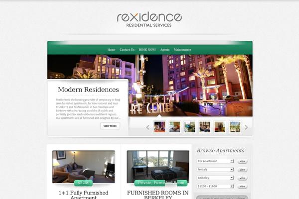 ElegantEstate theme site design template sample