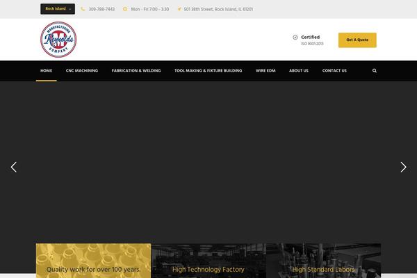 reynoldsmfg.com site used Realfactory