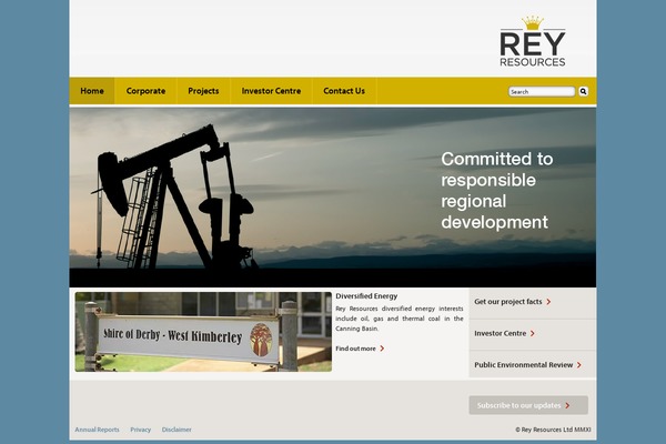 Rey website example screenshot