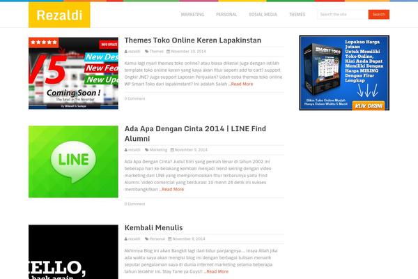 Spike theme site design template sample