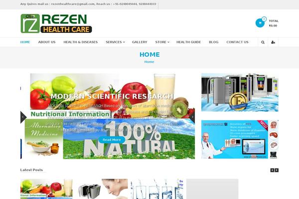 eStore theme site design template sample
