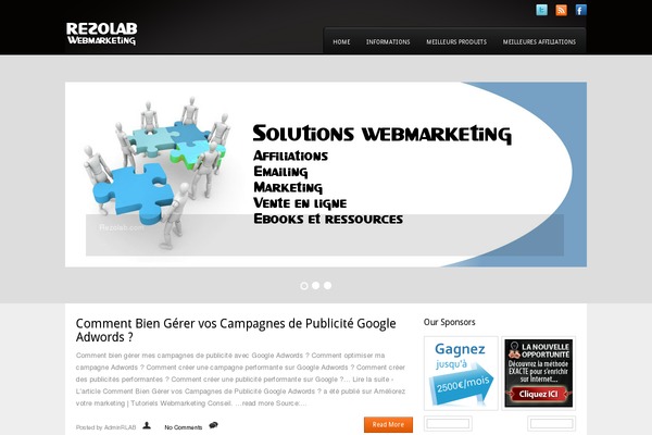Mangos theme site design template sample