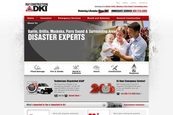 Rf theme site design template sample