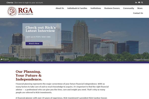 rgainvestments.com site used Influential Lite