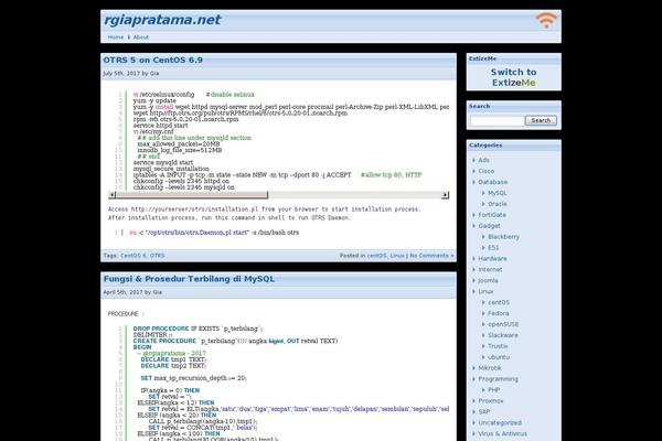 Site using SyntaxHighlighter Evolved plugin