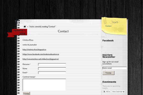 Anarcho Notepad theme site design template sample