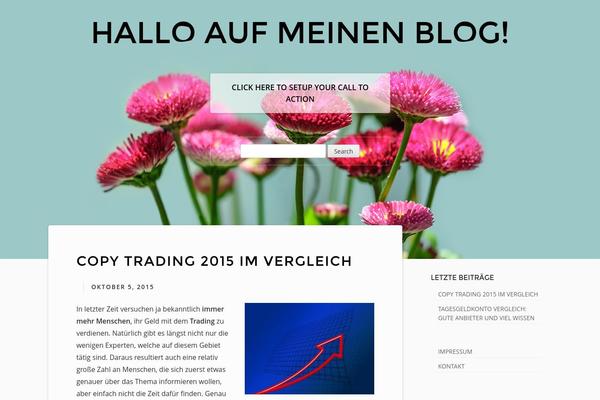Billie theme site design template sample