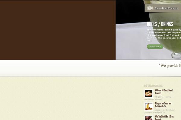 MyCuisine theme site design template sample