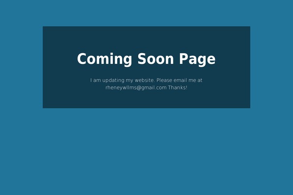 Site using Easy Coming Soon plugin