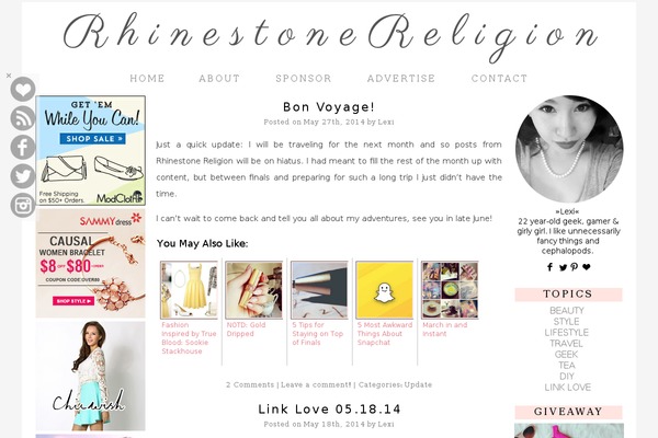 Site using Floating Social Media Links plugin