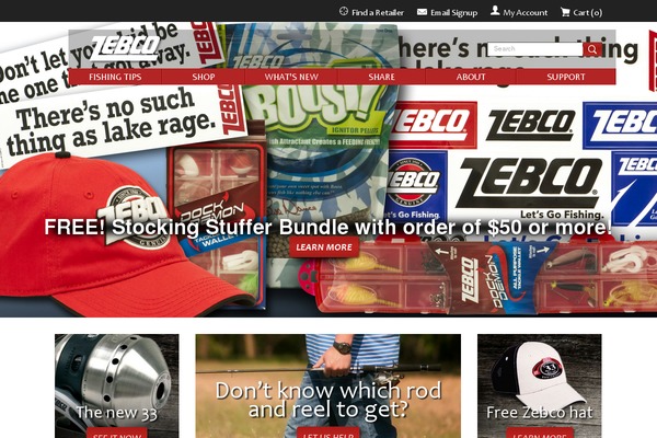 rhinofishing.com site used Zebco