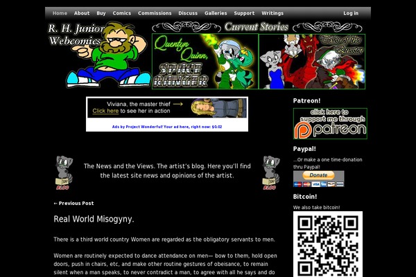 Site using WP Post Navigation plugin