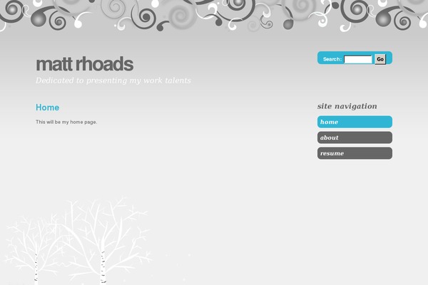 JustWrite theme site design template sample