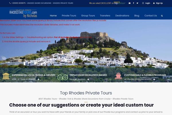 TravelTour theme site design template sample