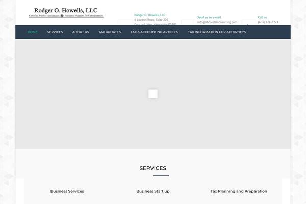 Accounting theme site design template sample