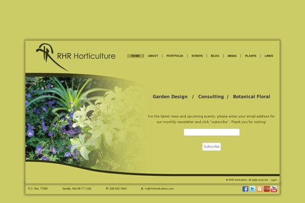 Roots theme site design template sample