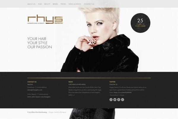 Framework theme site design template sample