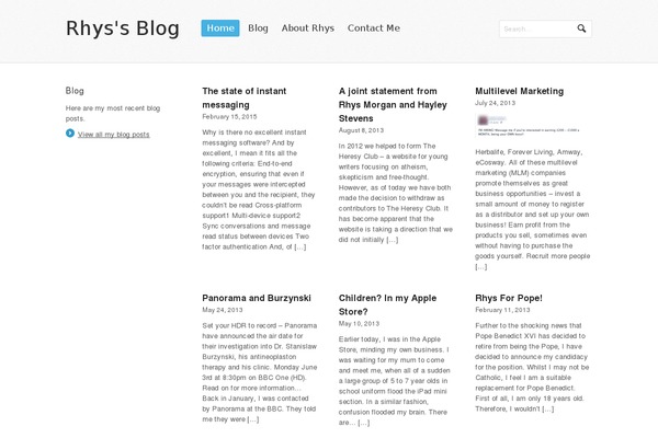 Whitelight theme site design template sample