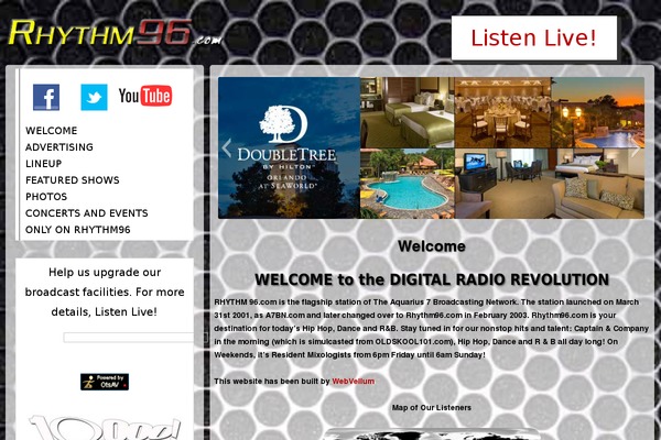 rhythm96.com site used Webvista