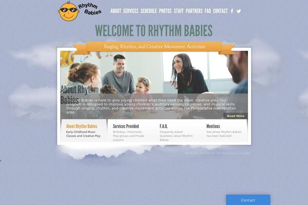 Sky theme site design template sample