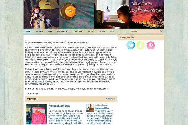 Rhythm theme site design template sample