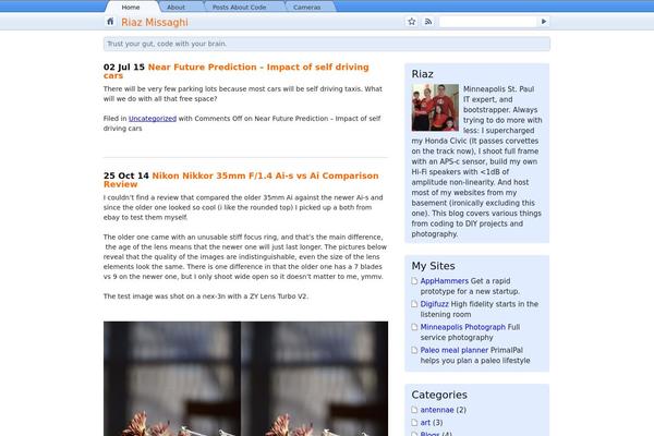 riazmissaghi.com site used GChrome