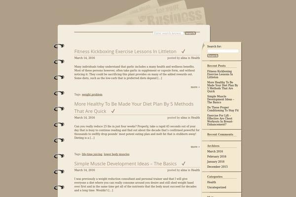 Bushwick theme site design template sample
