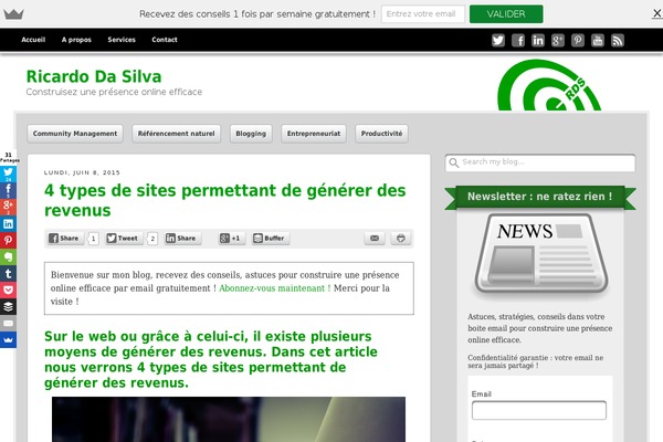 Get Noticed theme site design template sample