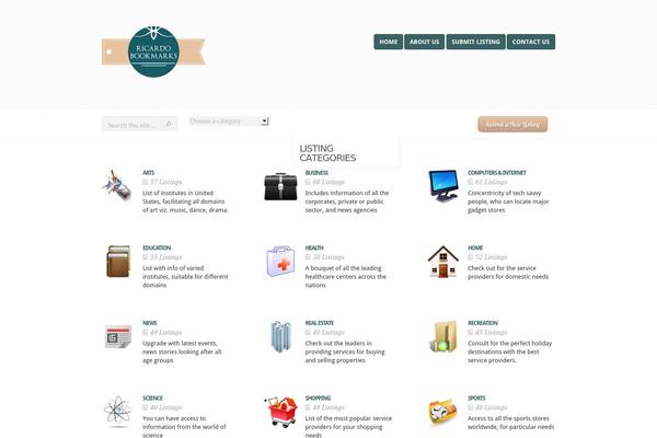eList theme site design template sample