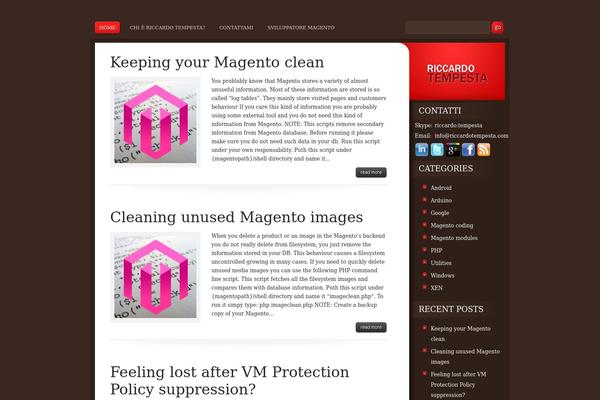 Site using Contact Me plugin