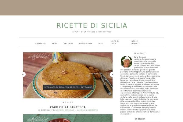 Foodie theme site design template sample