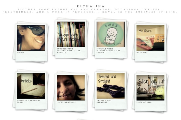 Polaroids theme site design template sample