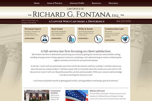 Fontana theme site design template sample