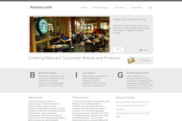 Vulcan theme site design template sample