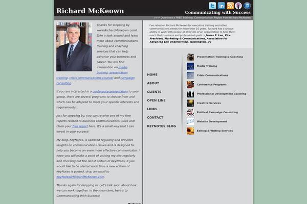 richardmckeown.com site used Richard