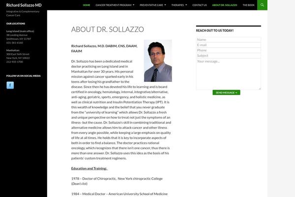 Site using Candy Social Widget plugin