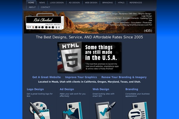 Hestia theme site design template sample