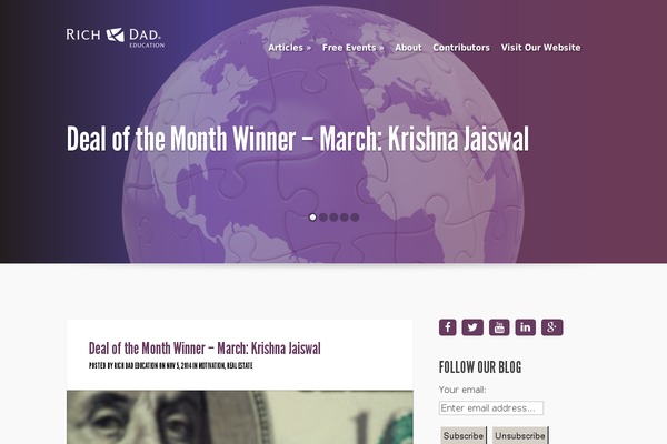 richdadeducationblog.com site used Fusion
