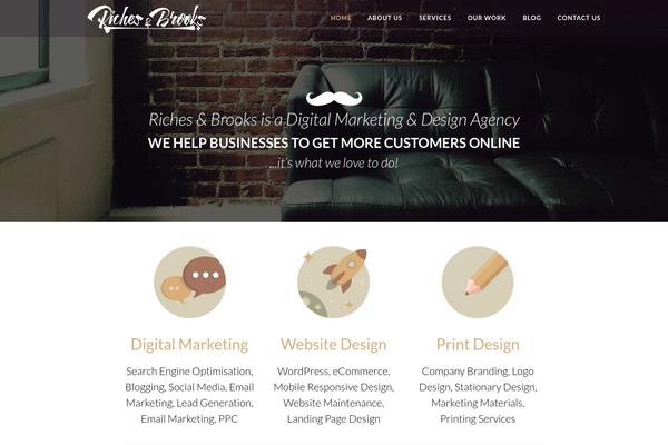 Parallax Pro theme site design template sample