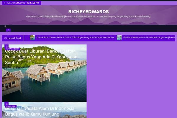 X Blog theme site design template sample