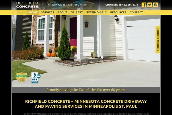 Concrete theme site design template sample
