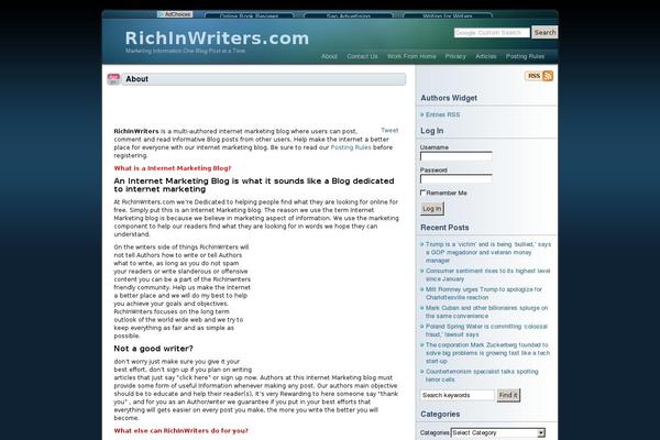 ResponsiveBlogily theme site design template sample