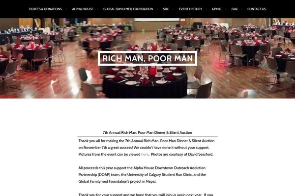 Argent theme site design template sample