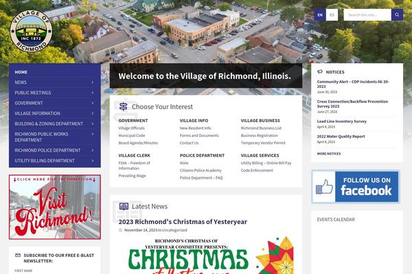 TownPress theme site design template sample