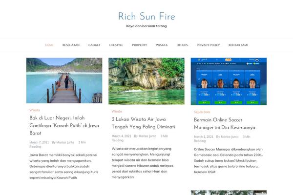 Prefer Blog theme site design template sample