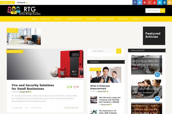 Publisher theme site design template sample
